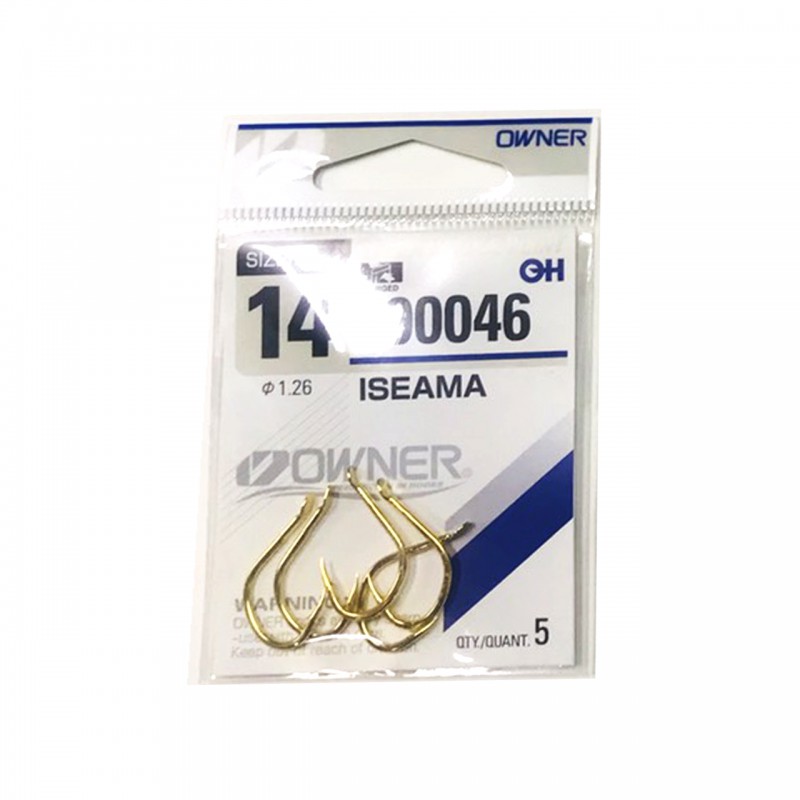เบ็ดตูดแบน Isama Gold #90046/14