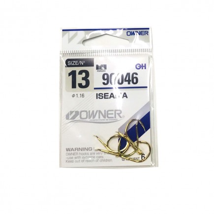 เบ็ดตูดแบน  Isama Gold #90046/13